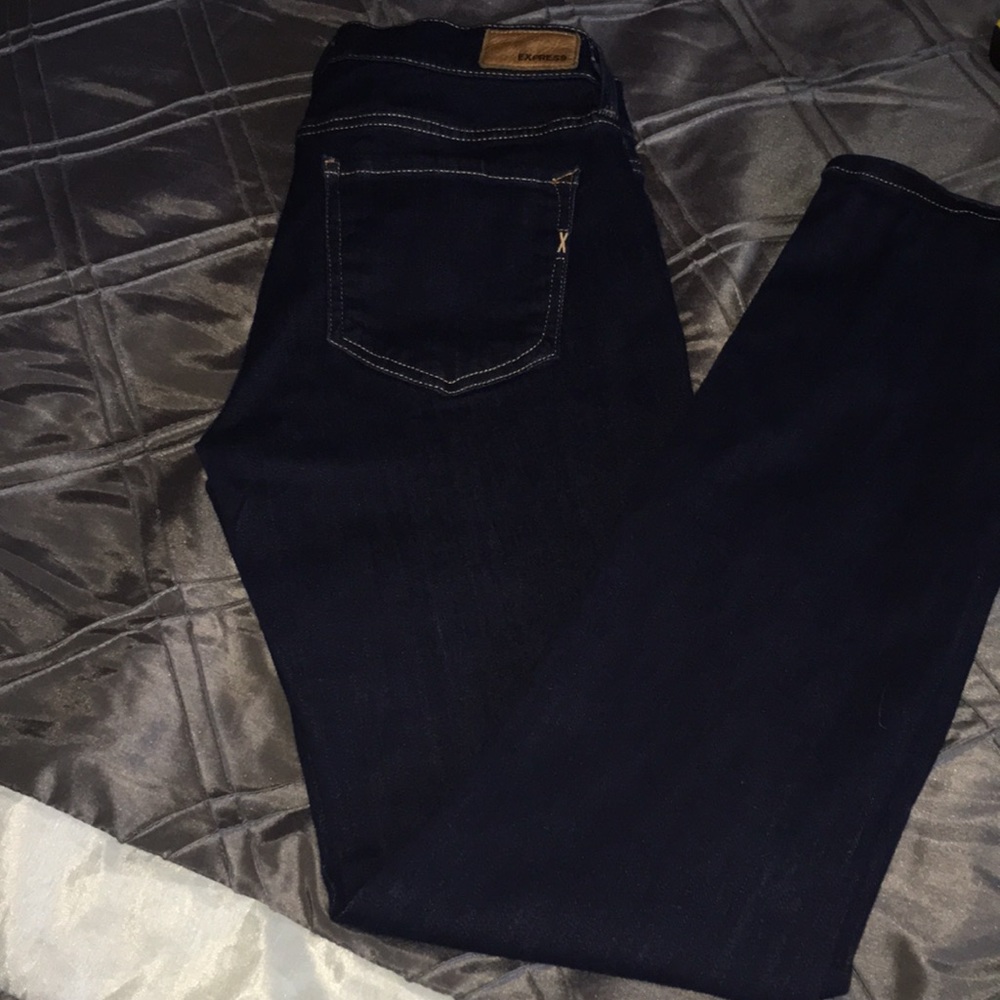 Express jeans skinny mid rise